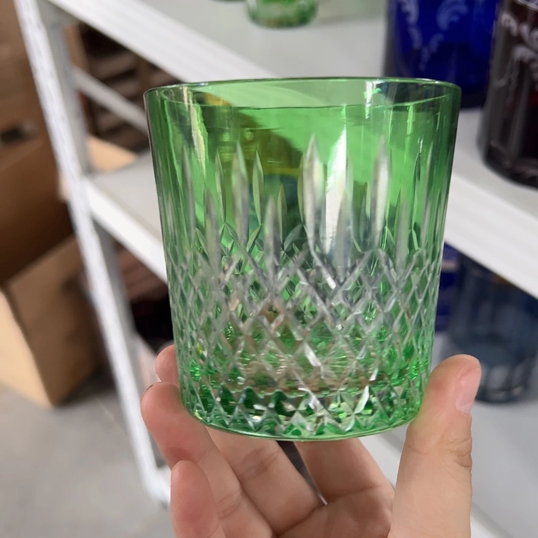 水晶玻璃高脚款微瑕一个
