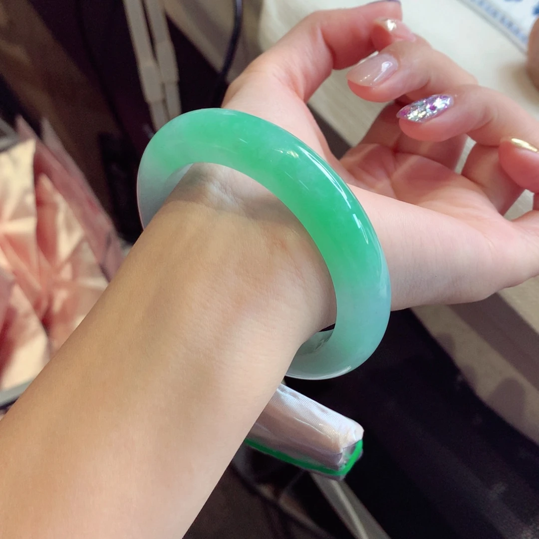 未镶嵌手镯翡翠54号正圈77