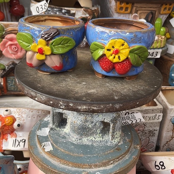 粗陶材质多肉花盆