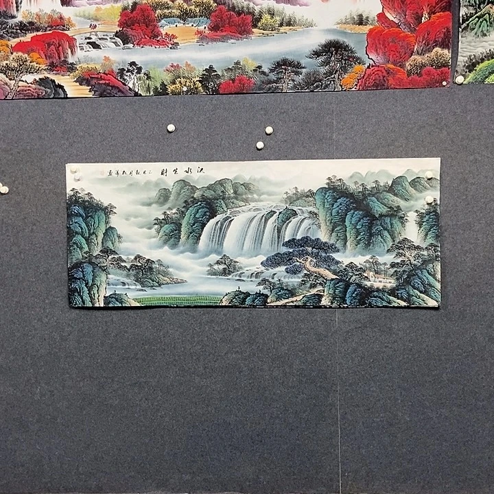 国画小六尺山水一副