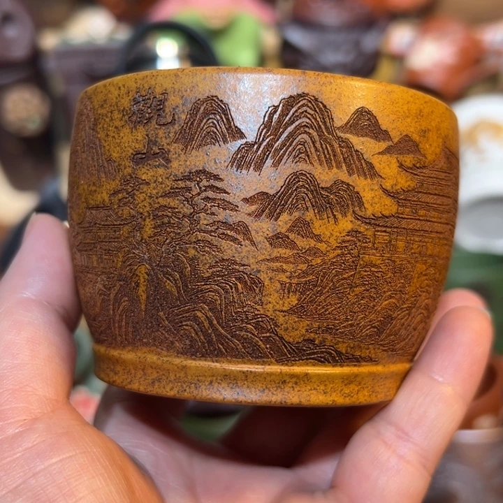 茶杯紫砂宜兴紫砂主人杯