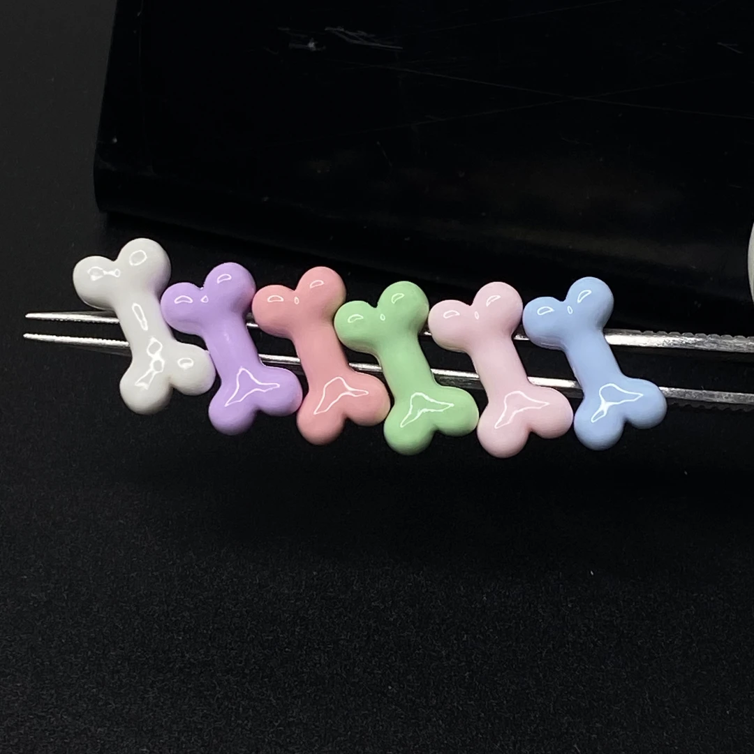 钛钢树脂耳饰 Puppy狗骨头异性舌钉钛钢材质ins风穿刺饰品