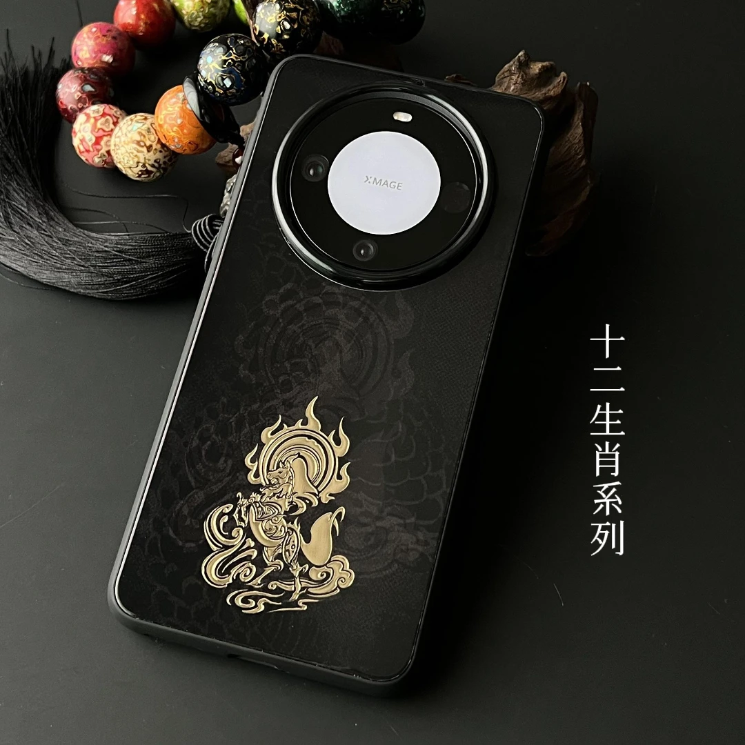 ⌈十二生肖黑金系列⌋新中式适用于华为系列手机壳小众高级感mate60