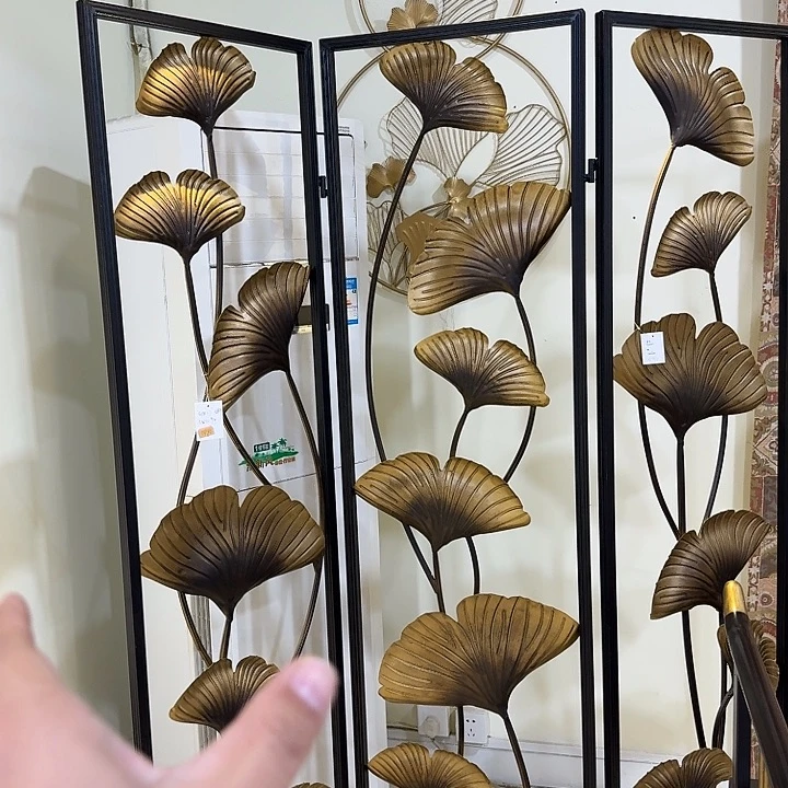 有机玻璃铁艺屏风