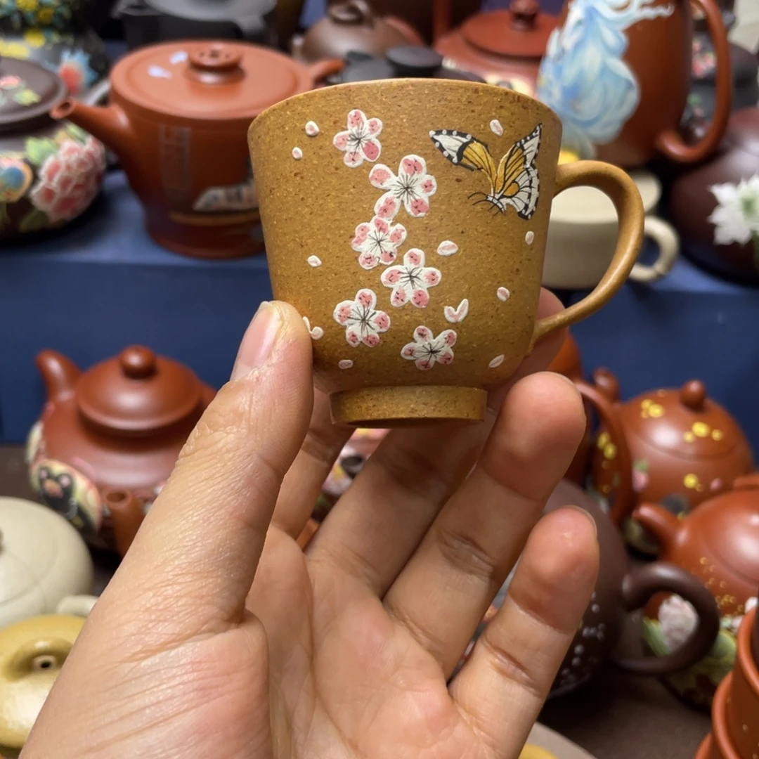 茶杯红泥紫砂主人杯80cc