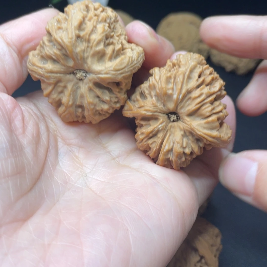 文玩核桃把件酸*菌37尺有虫眼