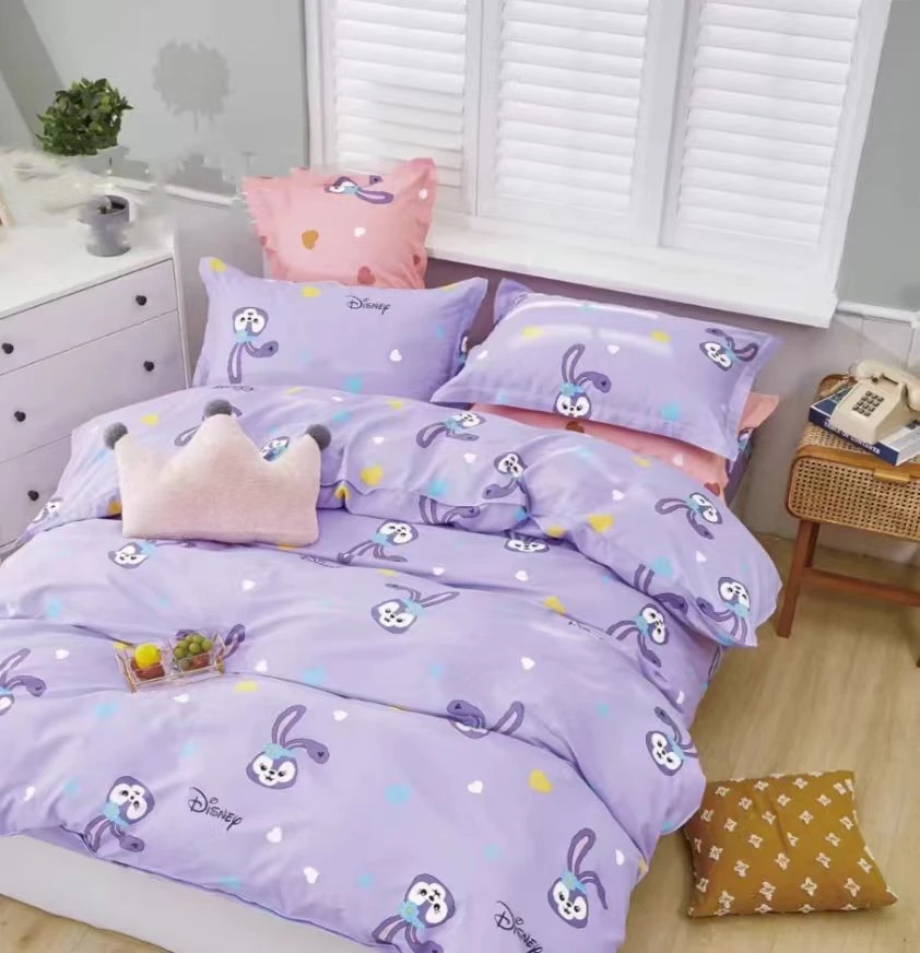 时尚简约纯棉床单被罩四件套三件套枕套