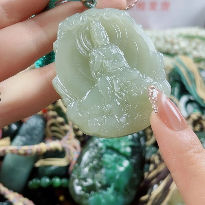 和田玉未镶嵌挂件