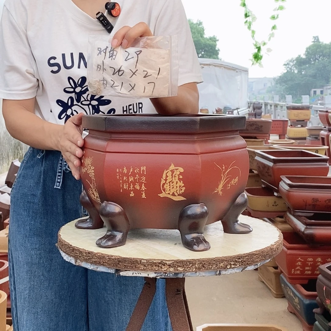 花盆段泥紫砂花盆
