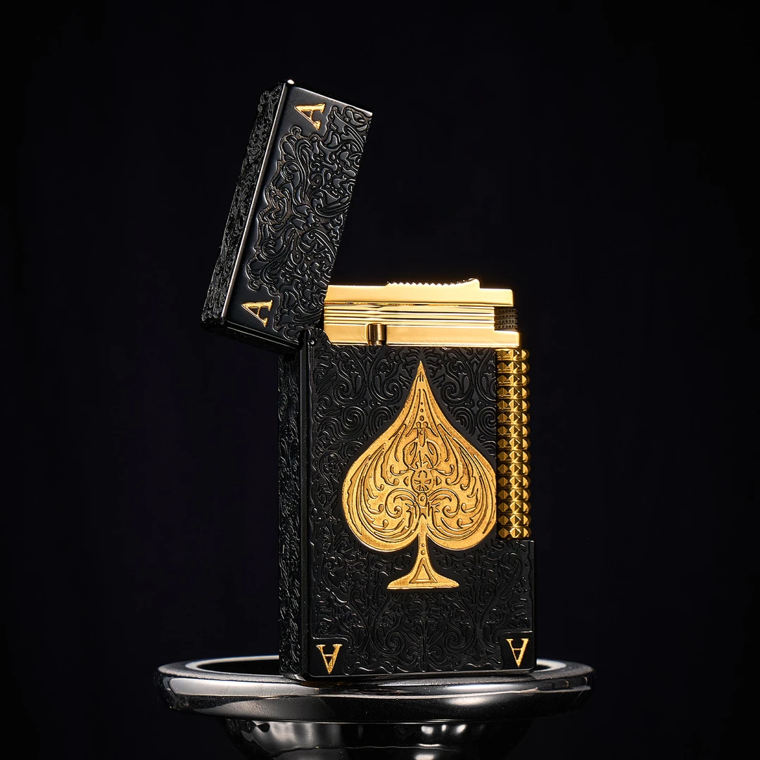 TSHOMX【黑桃A】纯铜朗声打火机商务高档七夕送男友老公生日礼物
