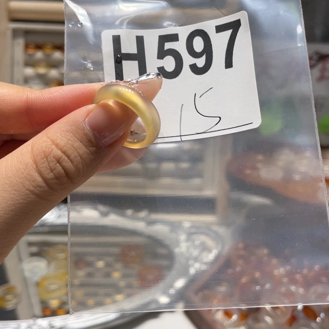 合金戒圈玛瑙/玉髓597