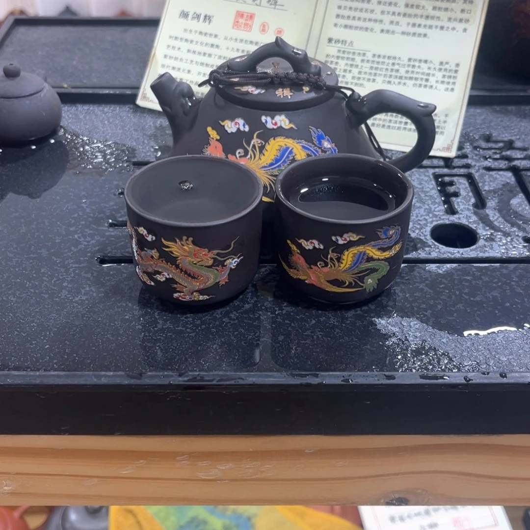 茶壶紫砂紫砂壶1壶2杯