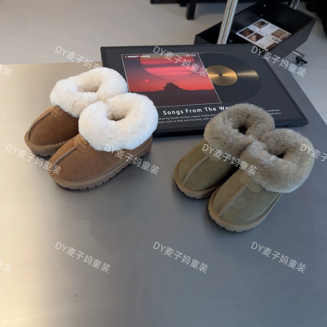 现货MZ.儿童冬季加厚保暖拉链低筒雪地靴3292