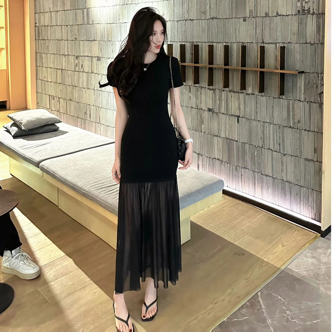 【田姜女装】显瘦拼接连衣裙