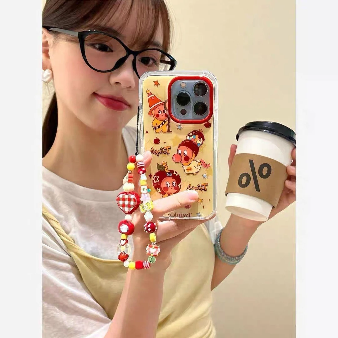 奥菲顿红框星星小人适用iPhone1615大孔手机壳华为vivo小米oppo套