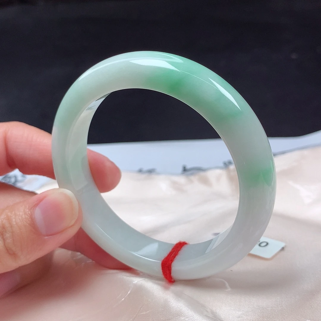 翡翠未镶嵌手镯56圈s1330