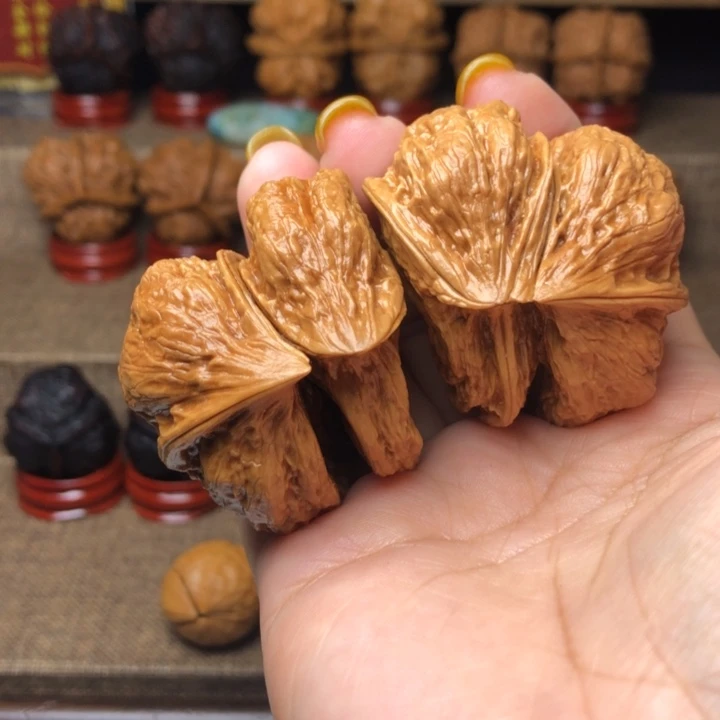 把件文玩核桃7号异形半壁