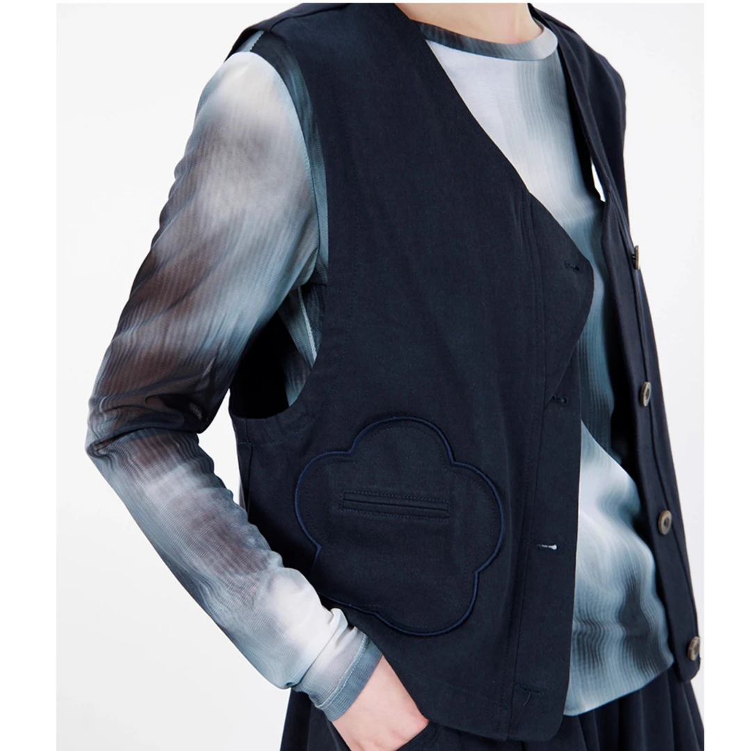 2025春季新款日系复古慵懒风设计感小众马甲休闲宽松