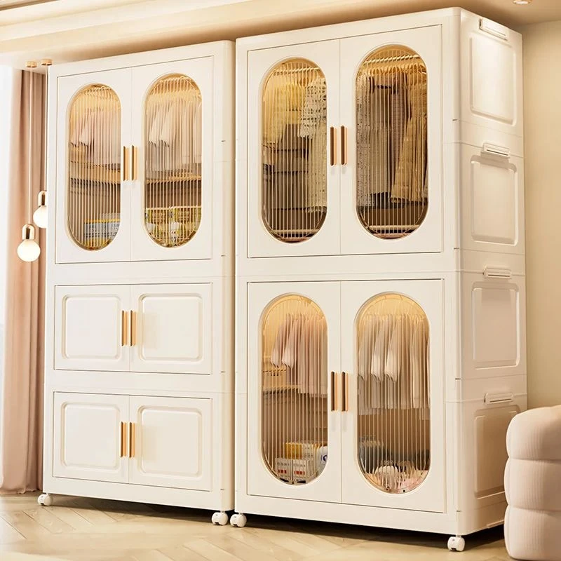 元族挂衣柜家用储物柜简易衣柜免安装收纳柜儿童衣柜可折叠衣橱置