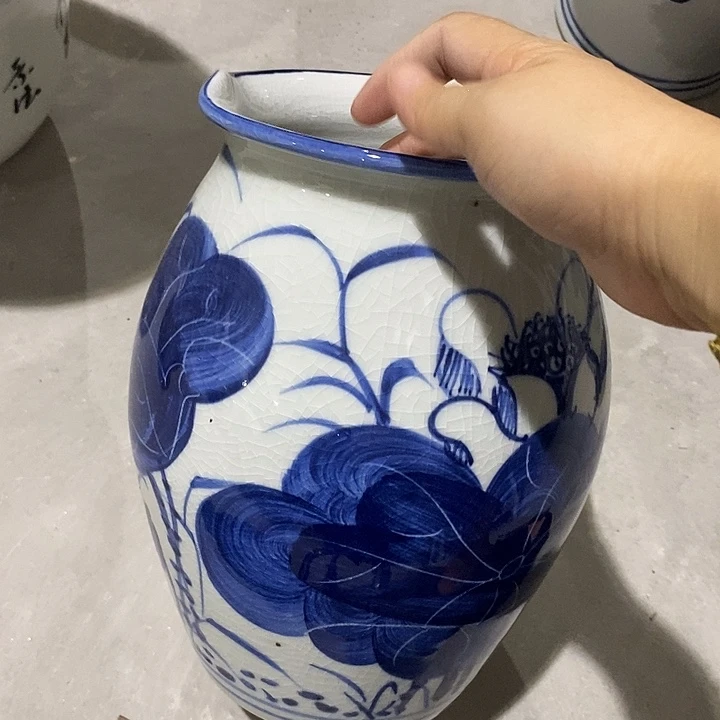℘****摆件15xc景德镇陶瓷花盆微瑕