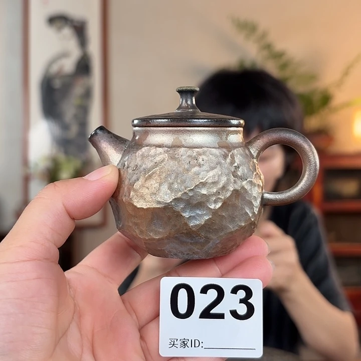 坭兴陶纯柴烧原矿泥料纯手工壶