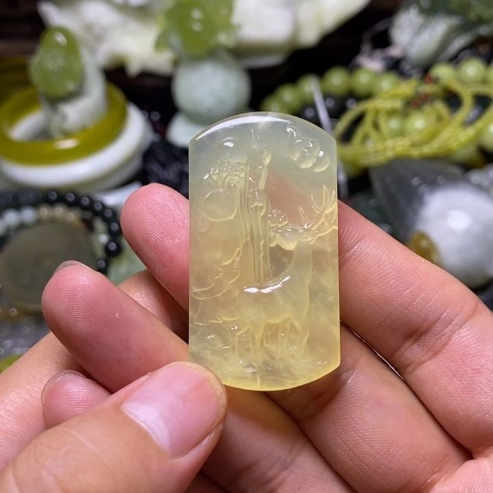 未镶嵌岫玉岫玉颈饰