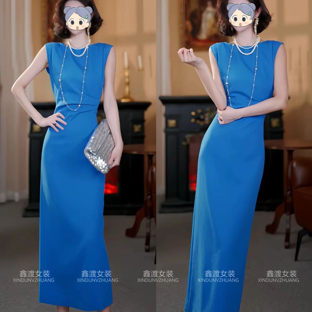 2025夏季新款时尚显瘦气质女士网红洋气连衣裙百搭款D21598