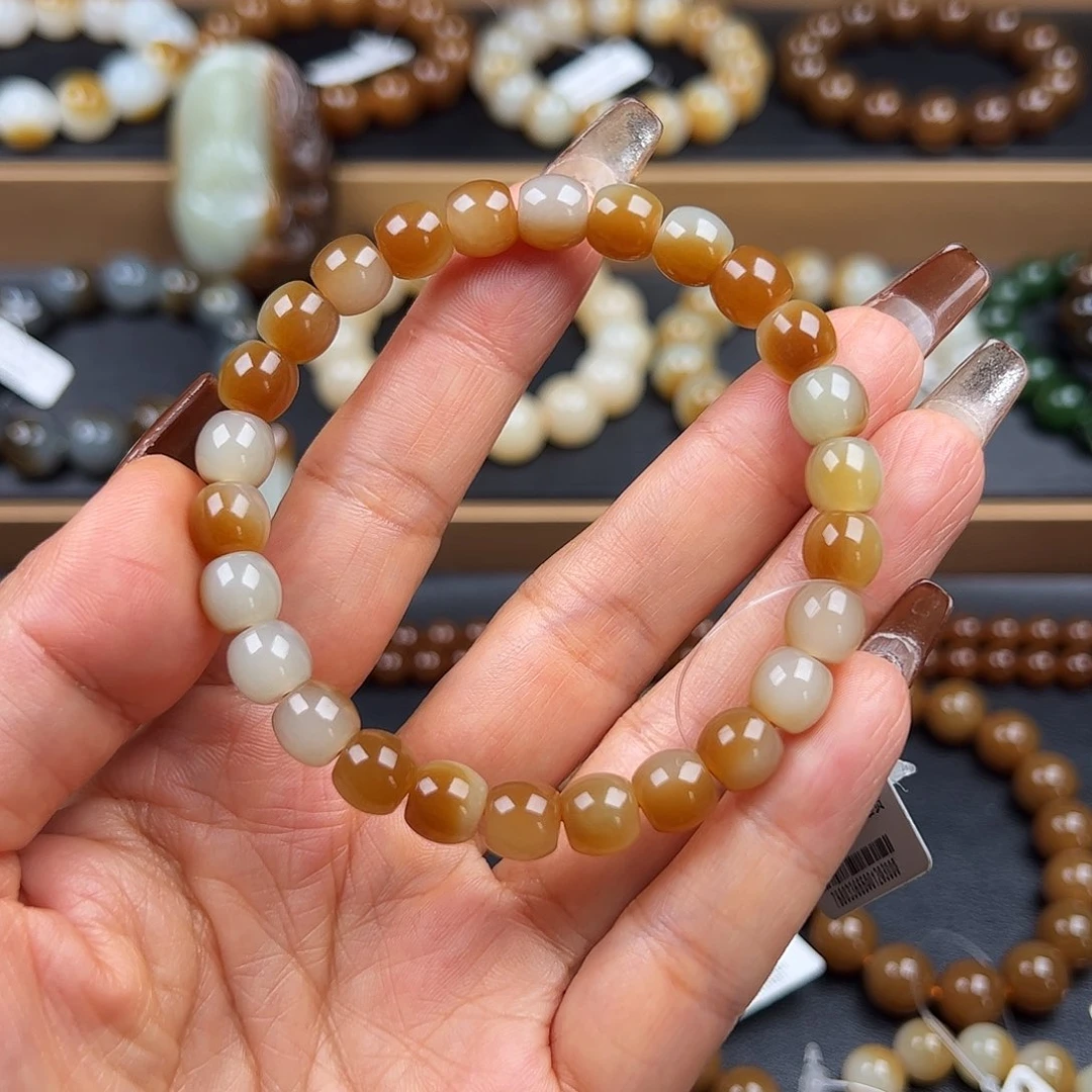 和田玉未镶嵌手链