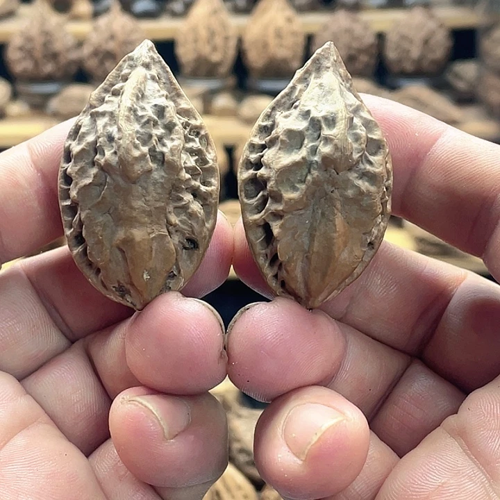 把件文玩核桃双面鬼脸将军令5