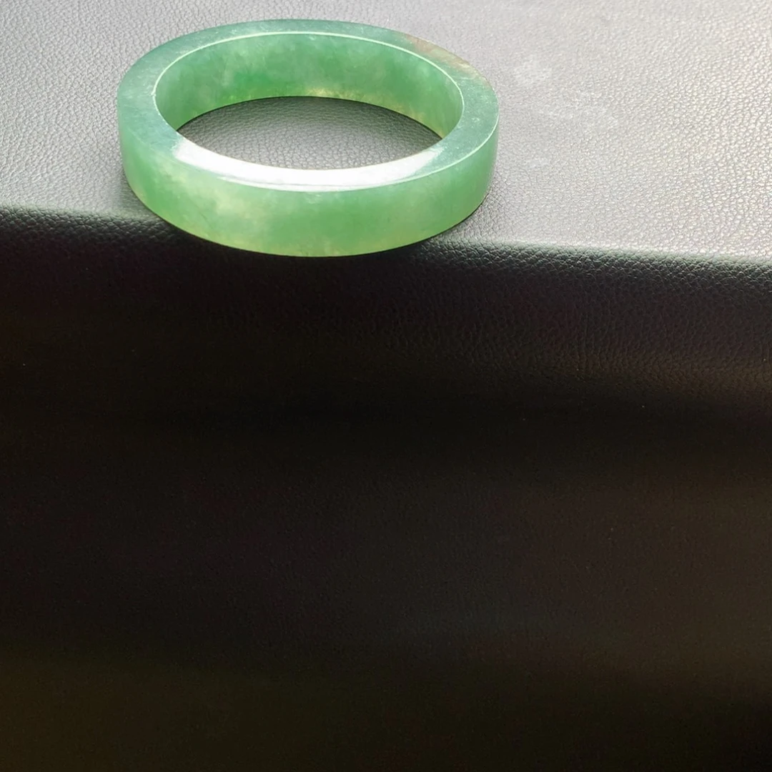 定制翡翠手镯未镶嵌冬**花