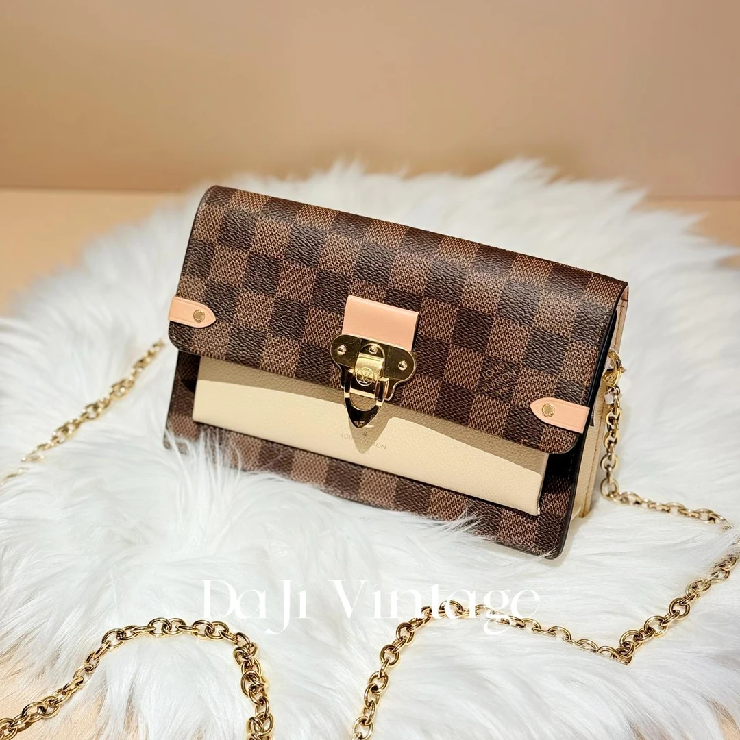 99新 LouisVuitton/路易威登 大吉中古/LV路易威登棋盘woc