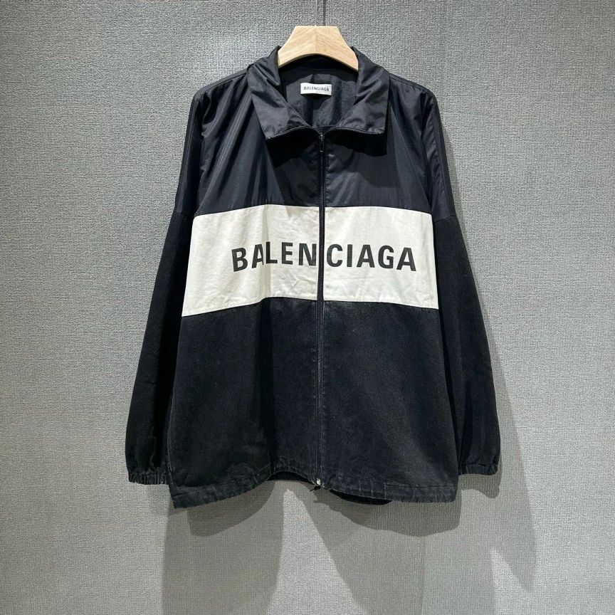 99新 Balenciaga/巴黎世家 (pm)拼接冲锋衣外套 40码/2587