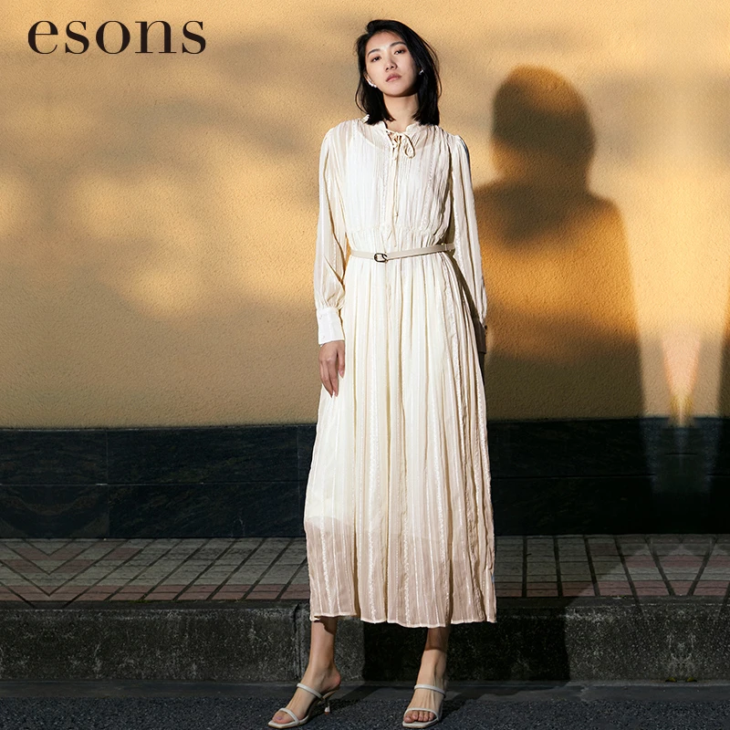 esons/爱城市【商场同款】 仙气光泽潋滟两件套连衣裙35234380