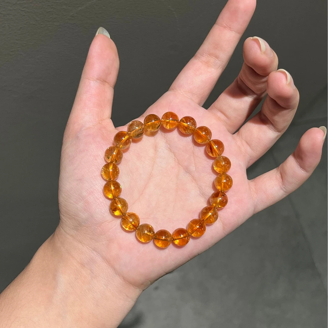 【晶韵流声】天然水晶黄阿塞9mm10mm手串手链