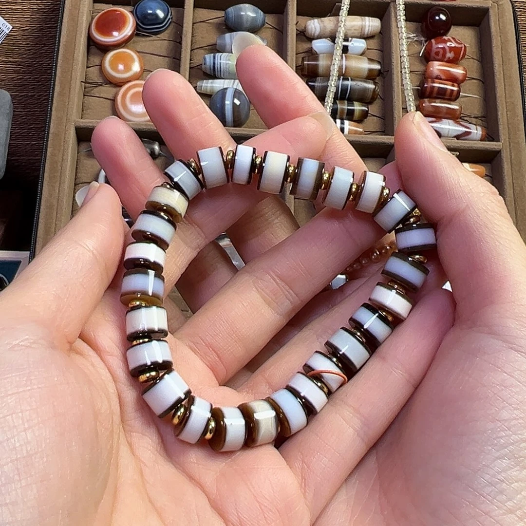 石英石纯铜手串儿