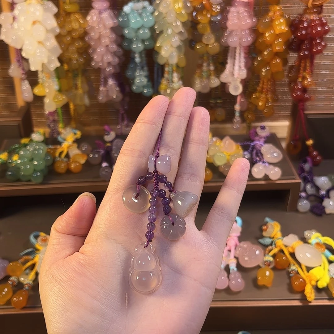 玛瑙/玉髓未镶嵌车挂