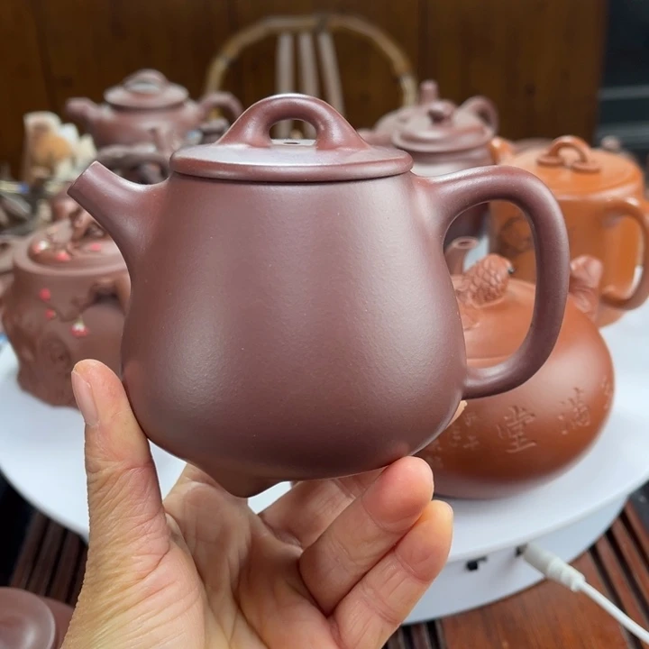 紫砂茶壶紫砂花茶