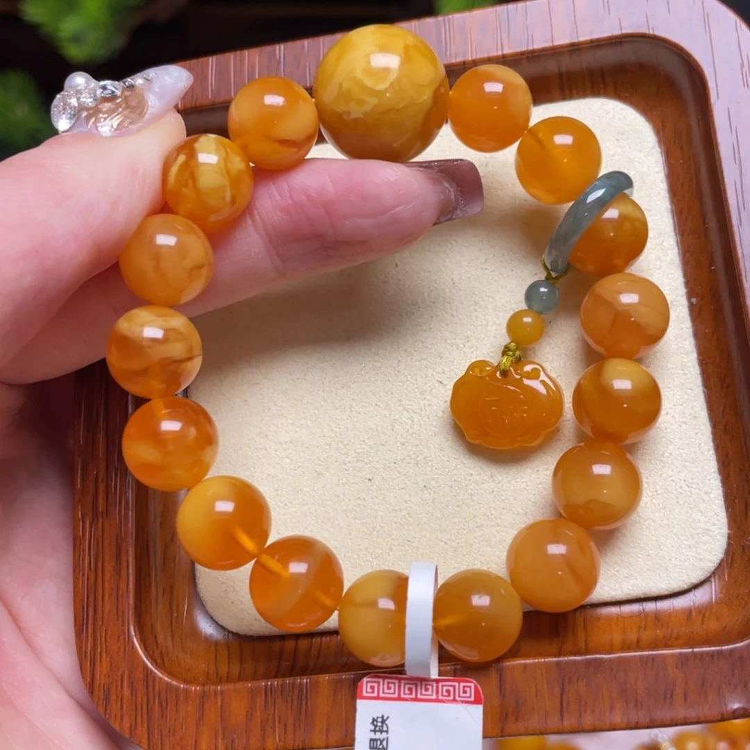 蜜蜡手链未镶嵌手串