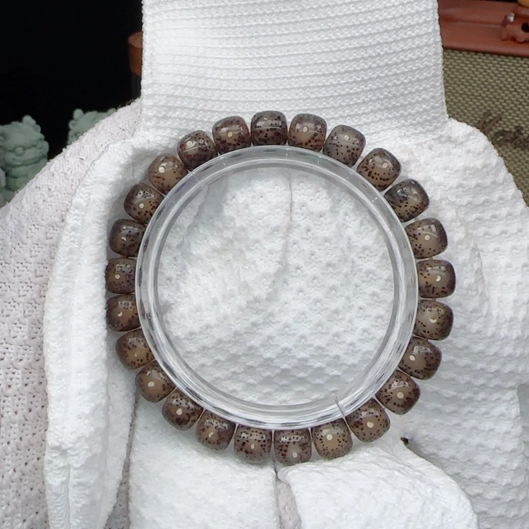 星月菩提手串九*冰糖火烧云9*8