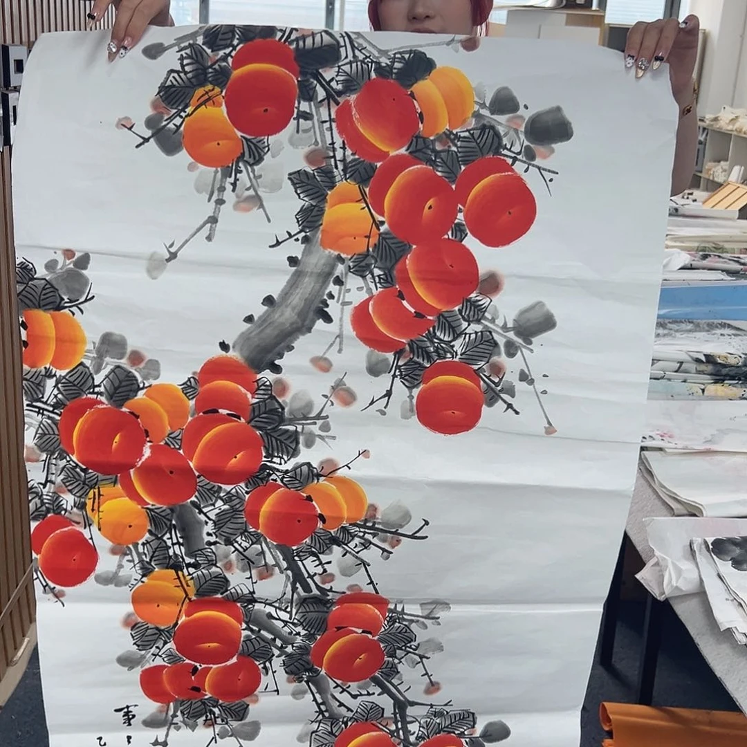 国画国画作品纯手工绘制