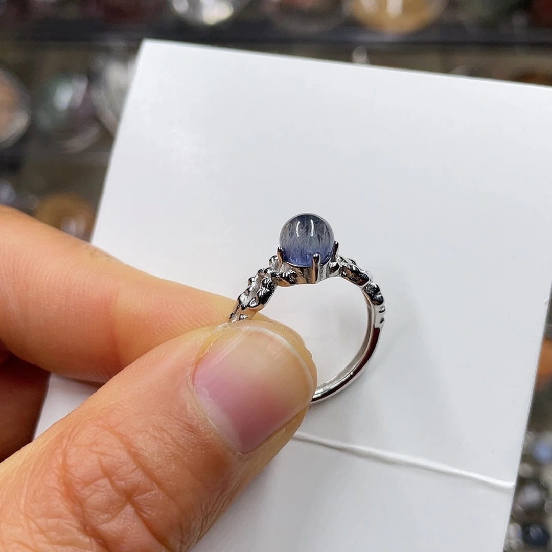 【闪购商品】水晶珠宝半成品银S925镶嵌戒指