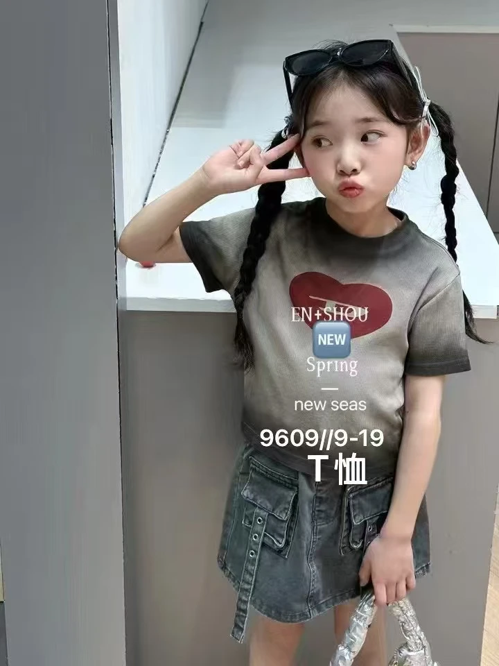 恩说印花夏款圆点夏季短袖裙子女公主裙波点纱裙连衣裙T恤