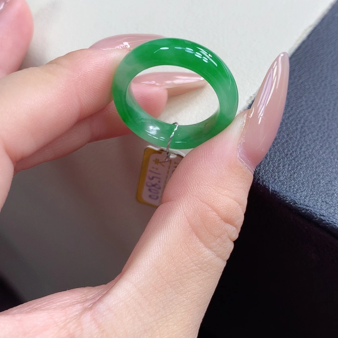 翡翠未镶嵌戒指16号