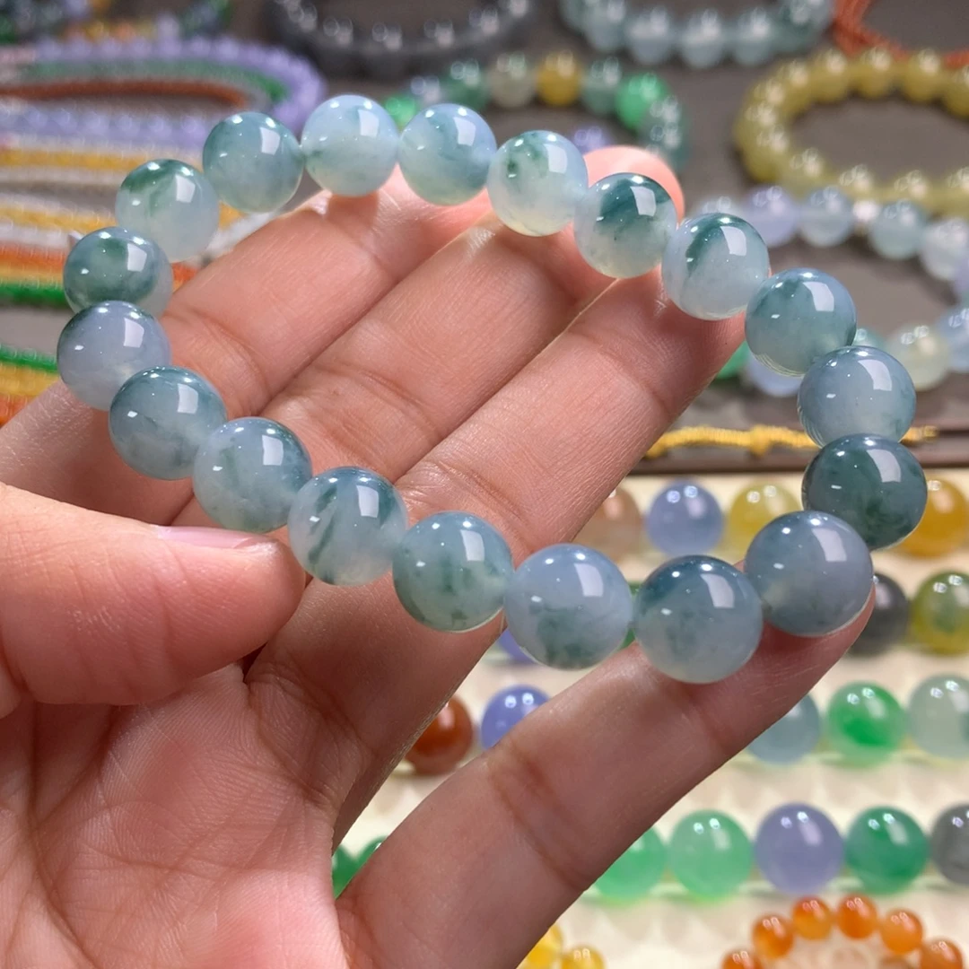翡翠未镶嵌手链卡10