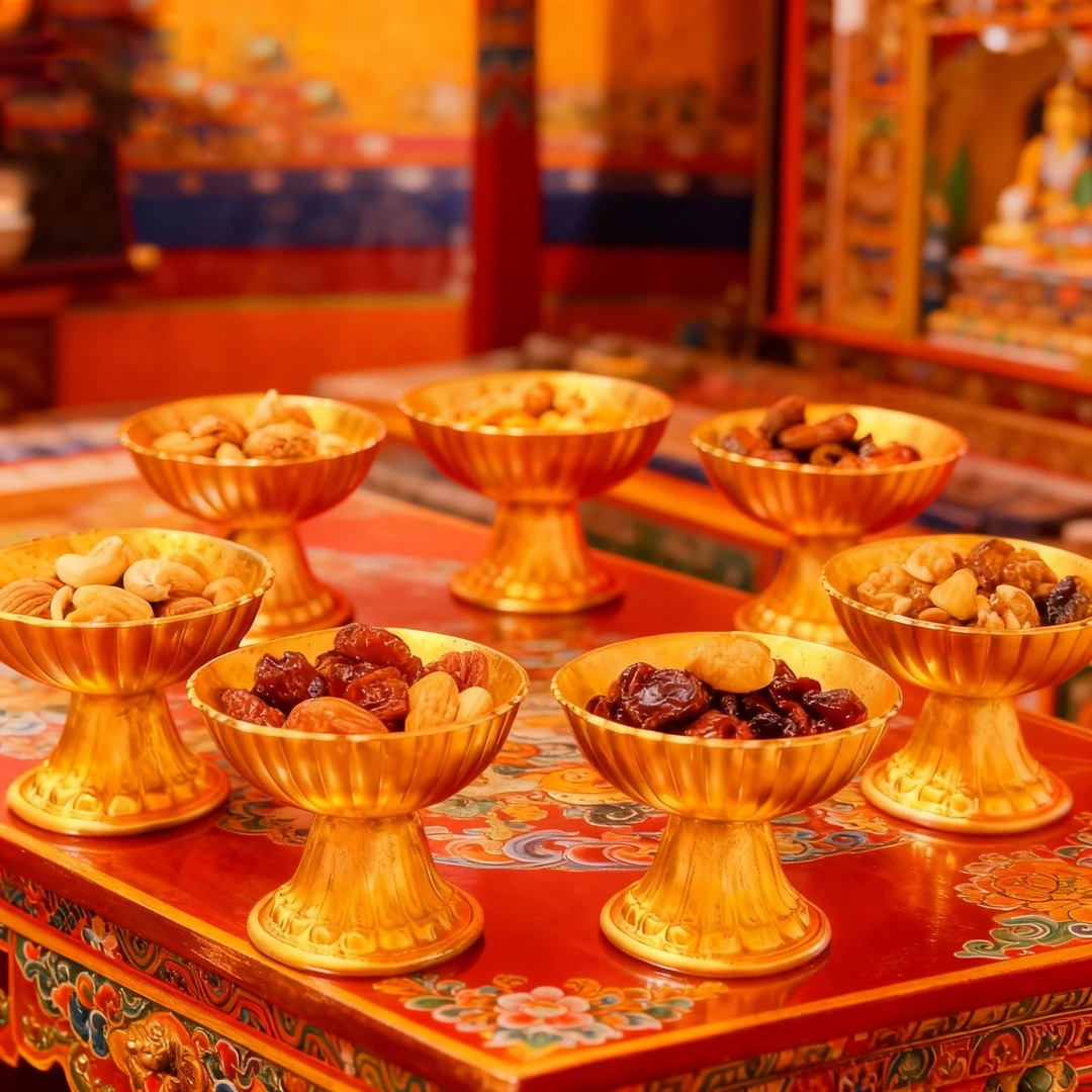 西藏胖哥专属藏式佛堂7碗供