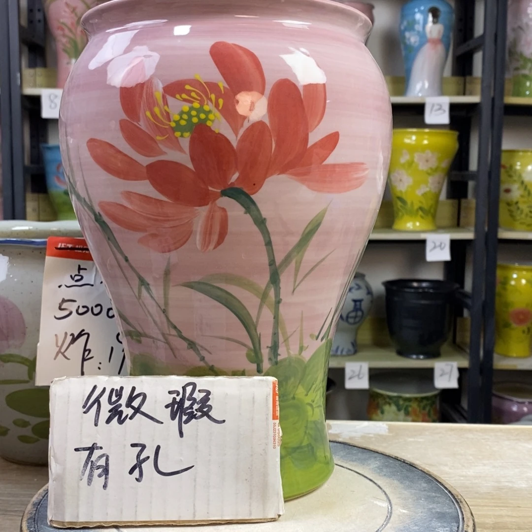 景德镇手工手绘陶瓷花盆
