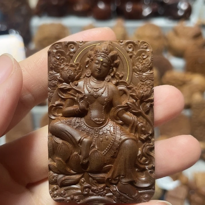 其他檀香木印度迈索尔老山檀香观音菩萨高货