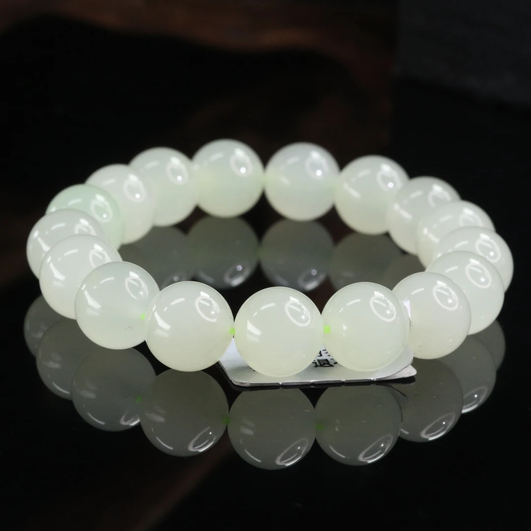 9和田玉晴水手串/600564上海嘉禾拍卖