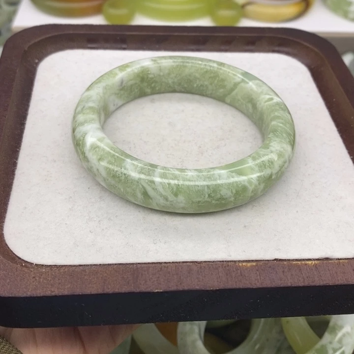 蛇纹石玉合金手镯58