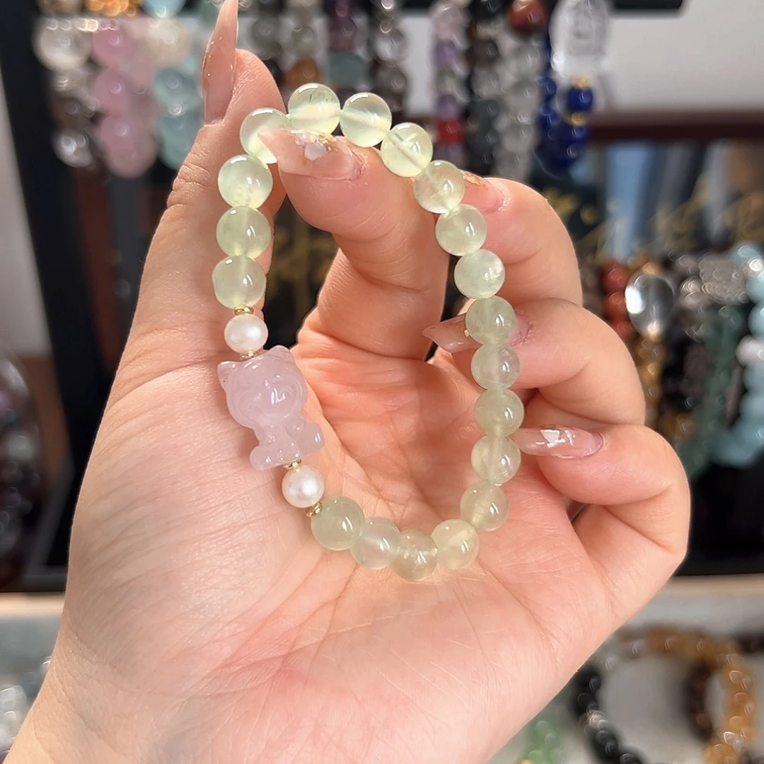 无合金葡萄石粉水晶